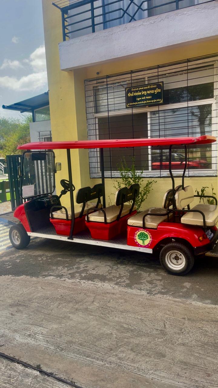 6-seater electric cart provided by the trust